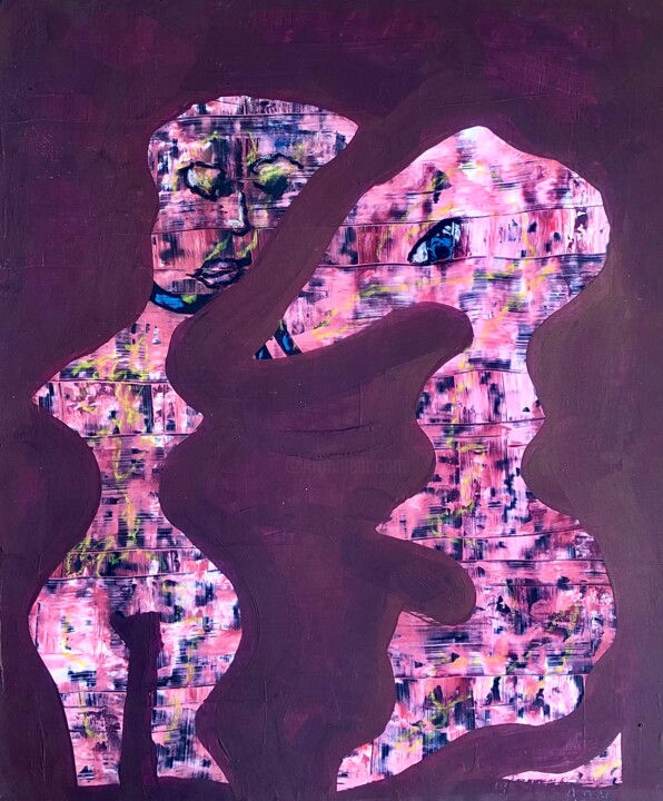 Kutsal Yaratıklar 绘画, 13.8x16.9 in