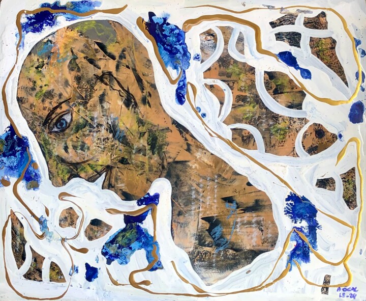 İçerideki 绘画, 16.9x13.8 in