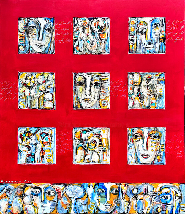 Painting titled "Fragment of Time" by Gor Avetisyan, Original Artwork, Acrylic