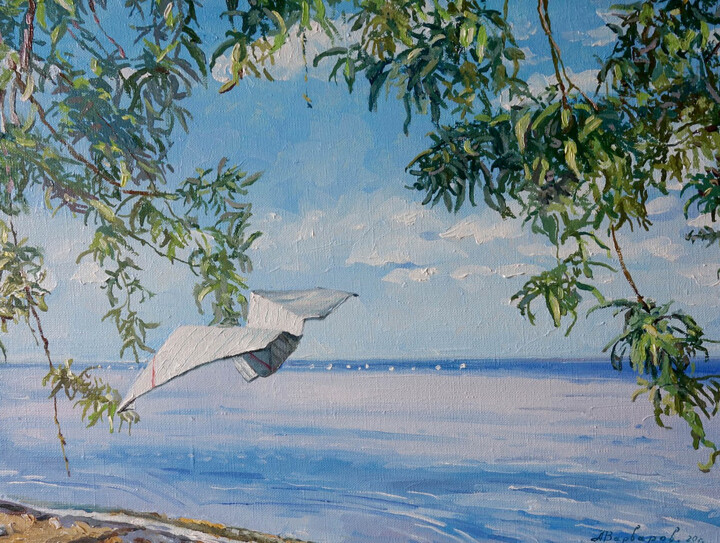 Weekend by the sea Pittura, 13,8x17,7 in