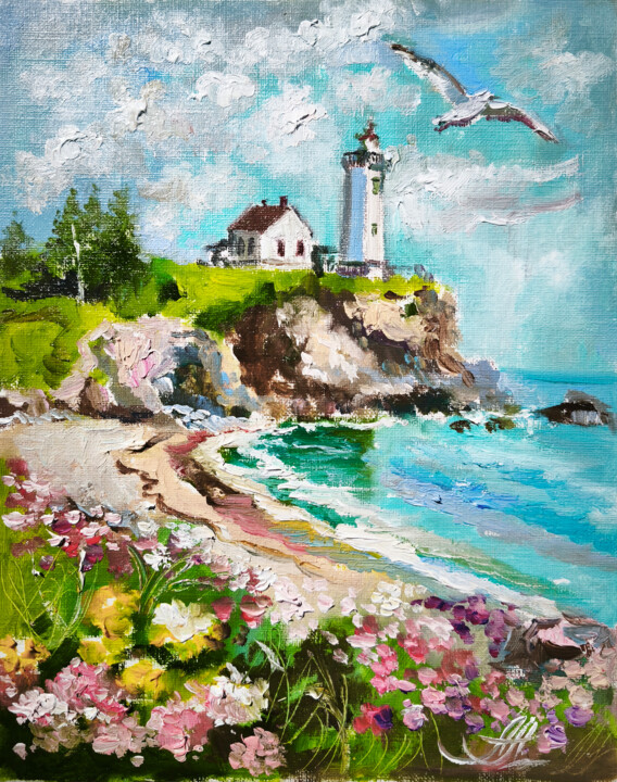 Painting titled "Textured Impression…" by Annet Loginova, Original Artwork, Oil