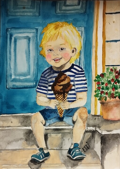 Moments before pleasure Tablo, 16,5x11,7 in