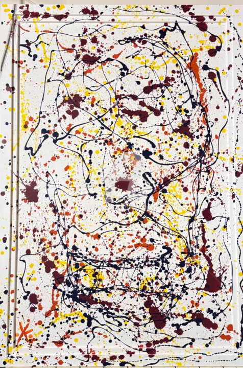 Urban face 绘画, 49.2x33.5 in