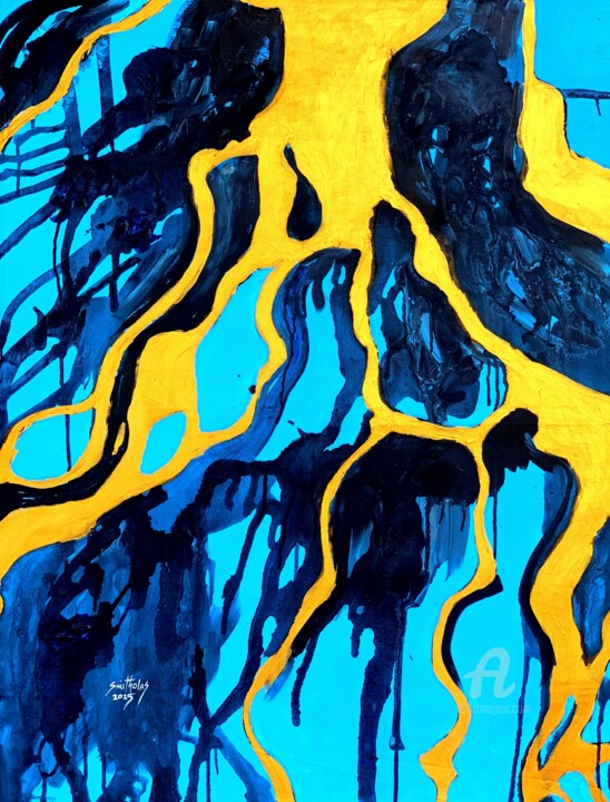 Painting titled "Dynamic Pattern Abs…" by Olaoluwa Smith, Original Artwork, Acrylic