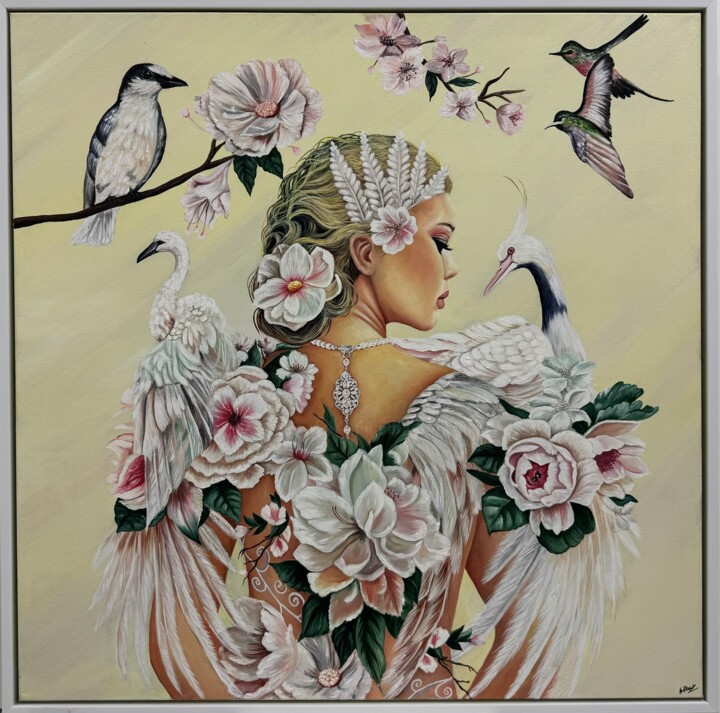Rebirth 绘画, 31.5x31.5 in