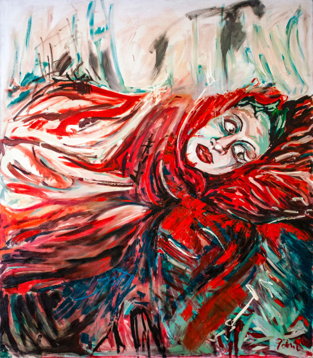 Self-portrait III 绘画, 63x55.1 in