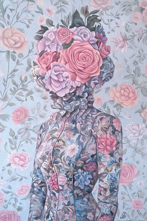Floral Mirage 绘画, 29.9x19.9 in