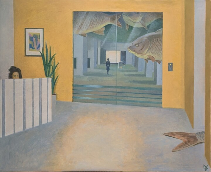Severance 绘画, 35.4x43.3 in