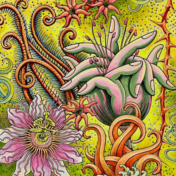 绘画,  7.8x7.8 in 