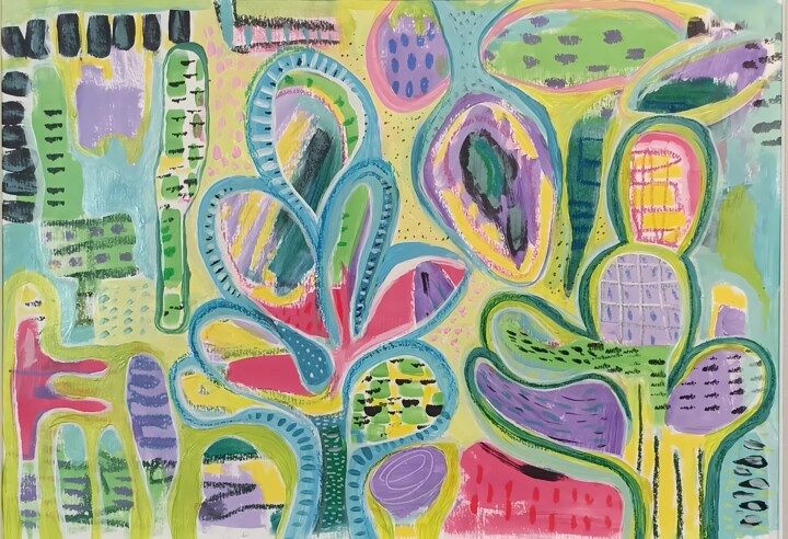 제목이 "Surreal Botany"인 미술작품 Yulia Domina로, 원작, 아크릴