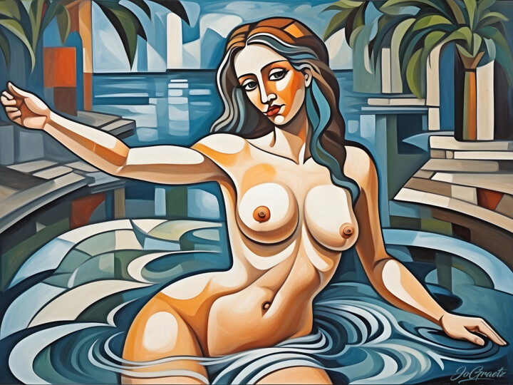 Swimming Venus II 数字艺术