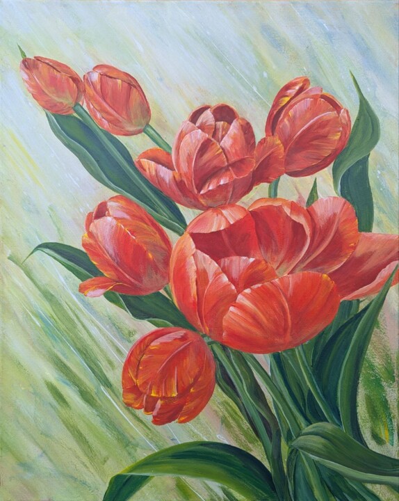 The Passionate Dance of Spring Картина, 19,7x15,8 in