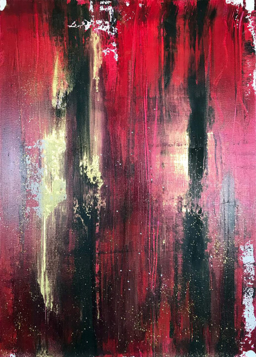 Fire Kali 绘画, 27.6x19.7 in