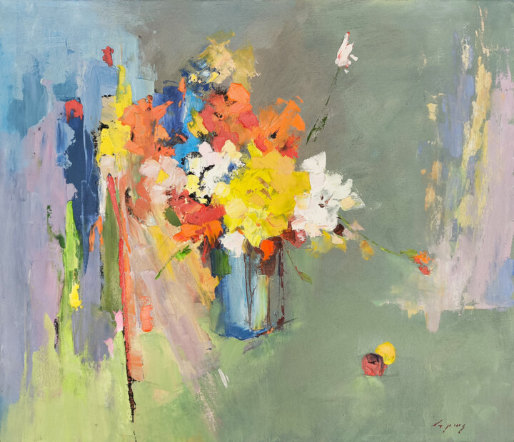 Spontaneous Bloom 绘画, 23.6x27.6 in