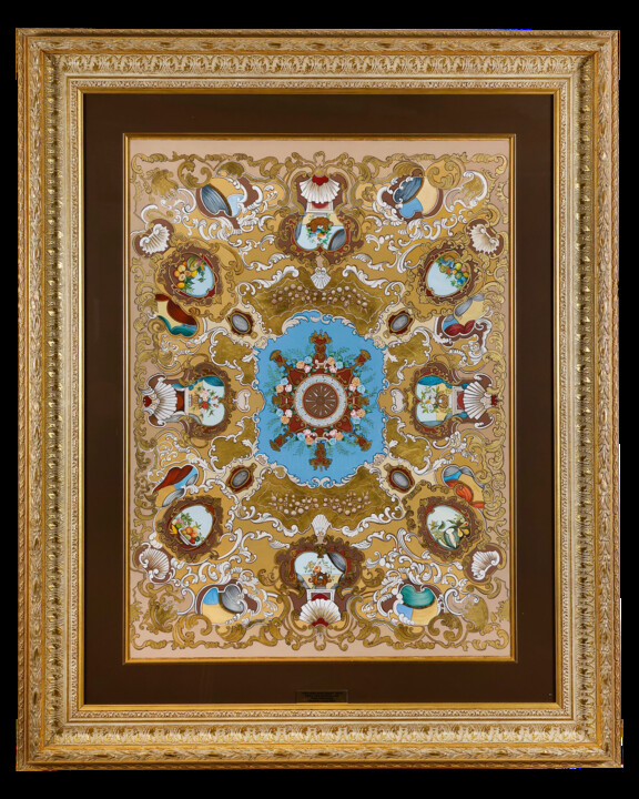 Staircase Ceiling, Dolmabahçe Palace Tablo, 33,1x24,4 in