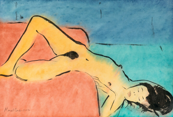 Disassembled calm 绘画, 18.5x27.6 in