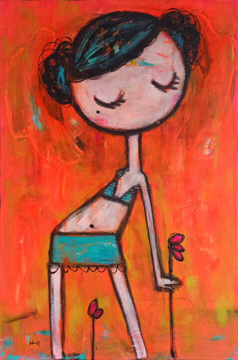 Mari Flor 绘画, 47.2x31.5 in