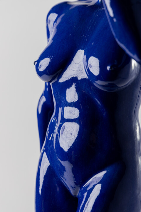Girl in a mask Sculpture, 29.5x9.5 in