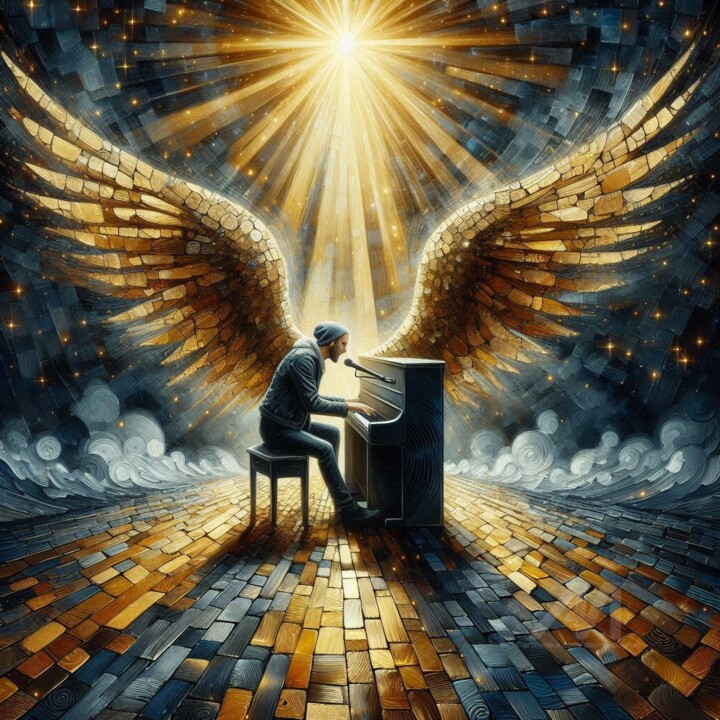 She was an Angel 数字艺术, 19.7x19.7 in