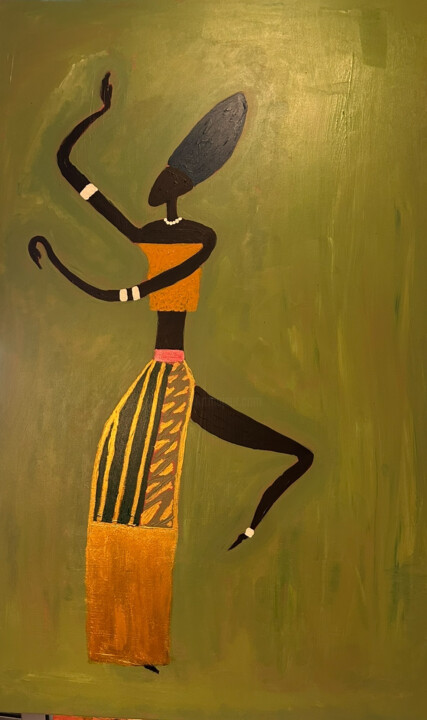 Afica in gold 绘画, 51.2x31.5 in