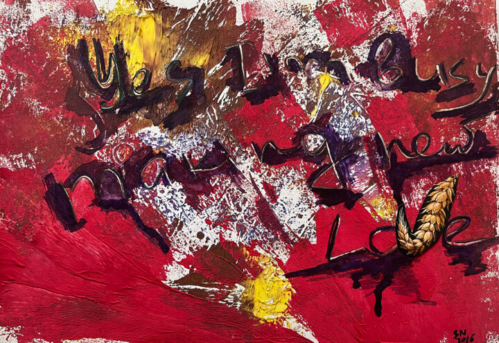 qI6. / Red Theory - {$M} Tekening, 11,4x16,5 in