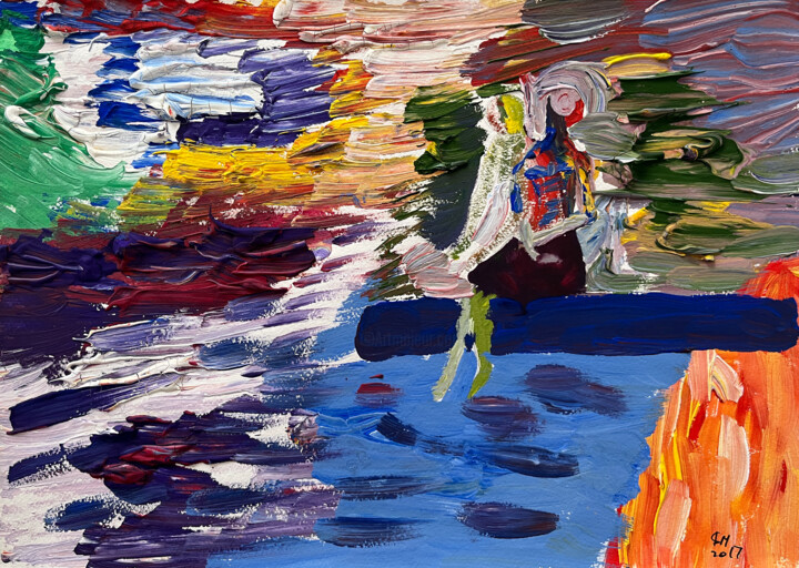 Tekening getiteld "a1S1 / Cry Me a Riv…" door Leni Smoragdova, Origineel Kunstwerk, Gouache