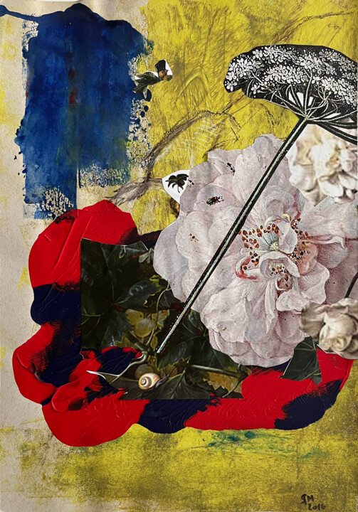 Collages intitulée "1ori / Botanical ga…" par Leni Smoragdova, Œuvre d'art originale, Collages