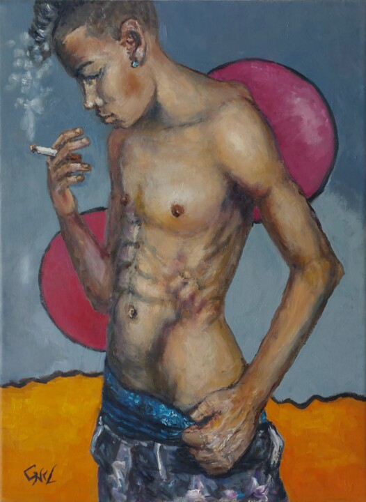 Figure 322 绘画, 23.6x17.7 in