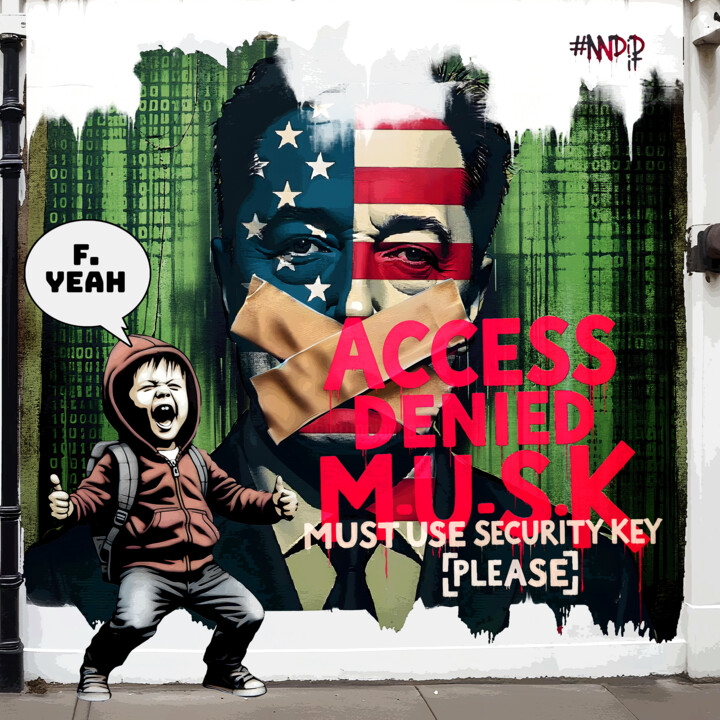 Digital Arts titled "Access denied M.U.S…" by Qlsf, Original Artwork, 2D Digital Work