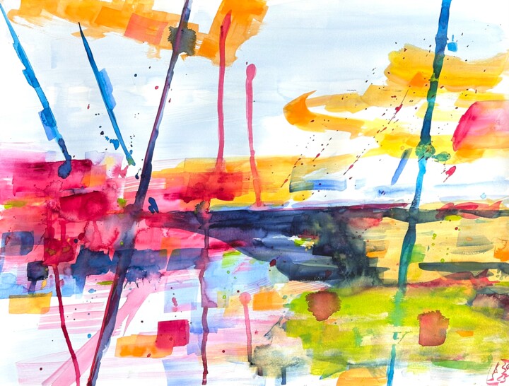 Momente XVII Pittura, 22,4x29,5 in