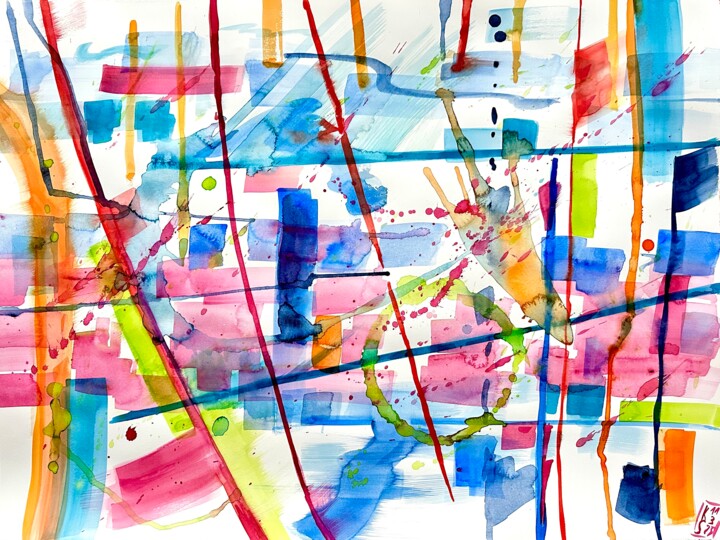 Zeitzeichen I 绘画, 22.4x29.5 in
