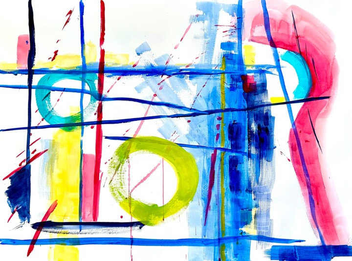 Zeitzeichen XI 绘画, 22.1x29.9 in