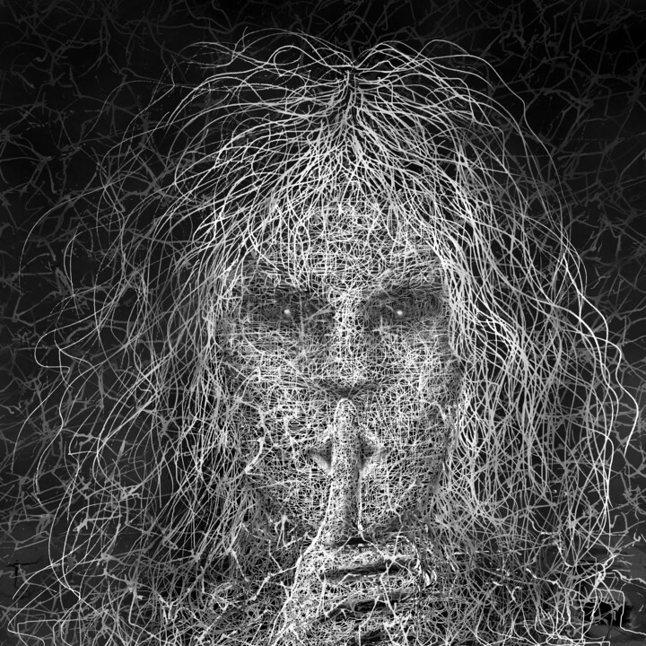 Digitale Kunst getiteld "INDISPENSABLE FIGUR…" door Vicent Creatik, Origineel Kunstwerk, Digitaal Schilderwerk