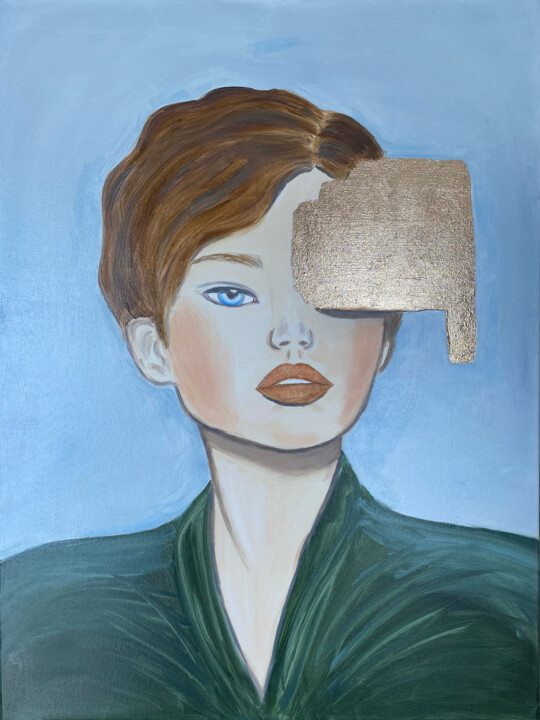 «Cassiopeia» Pittura, 31,5x23,6 in