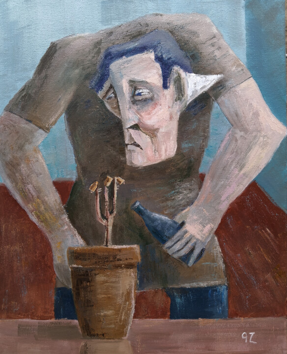 Wilting Hope 绘画, 19.7x15.8 in