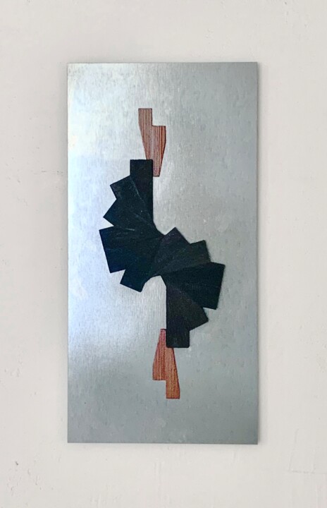 雕塑 标题为“Composition I” 由Oxana, 原创艺术品, 金属 安装在木板上