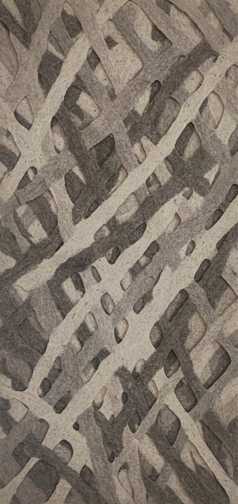 "Bionics." Felt panel Tekstil Sanatı, 68,9x33,5 in