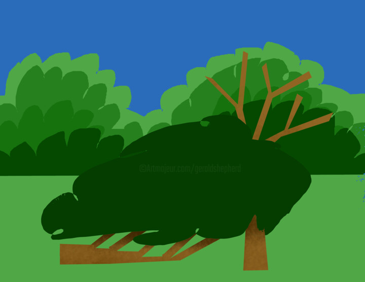 Digital Arts titled "Random Lines Make A…" by Gerald Shepherd F.F.P.S., Original Artwork, Digital Painting