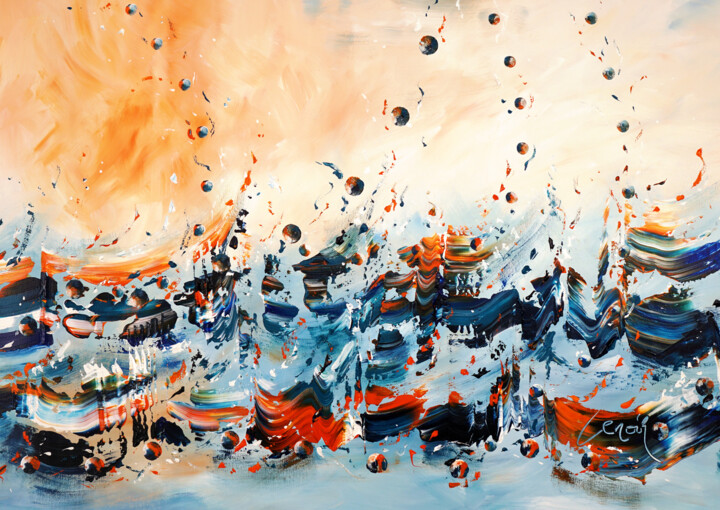 Awakening Sea 绘画, 33.5x47.2 in