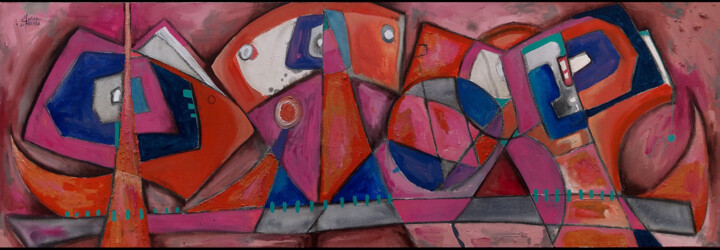 Painting titled "Alegría de verano" by Francisco Muñoz Tejeida, Original Artwork, Acrylic