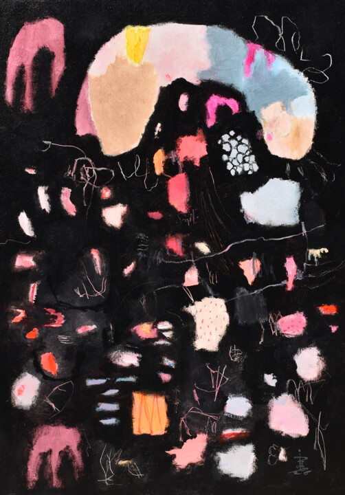 绘画 标题为“Making My Own Way t…” 由Misako Chida, 原创艺术品, 丙烯