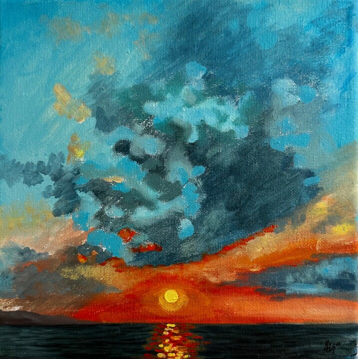 绘画,  7.9x7.9 in 
