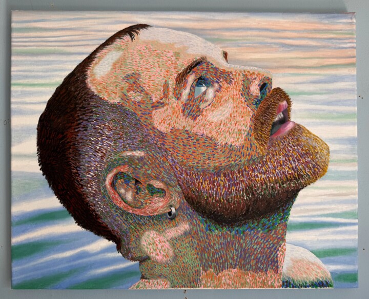 Schilderij getiteld "Ko Pha Ngan n.3" door Stefano Pallara, Origineel Kunstwerk, Olie