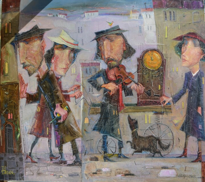 ,, Город - Н ,, Tablo, 31,5x35,4 in