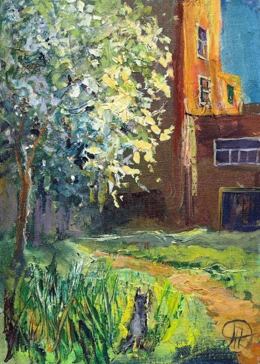The Color of a Spring Sunset Schilderij, 13,8x9,8 in