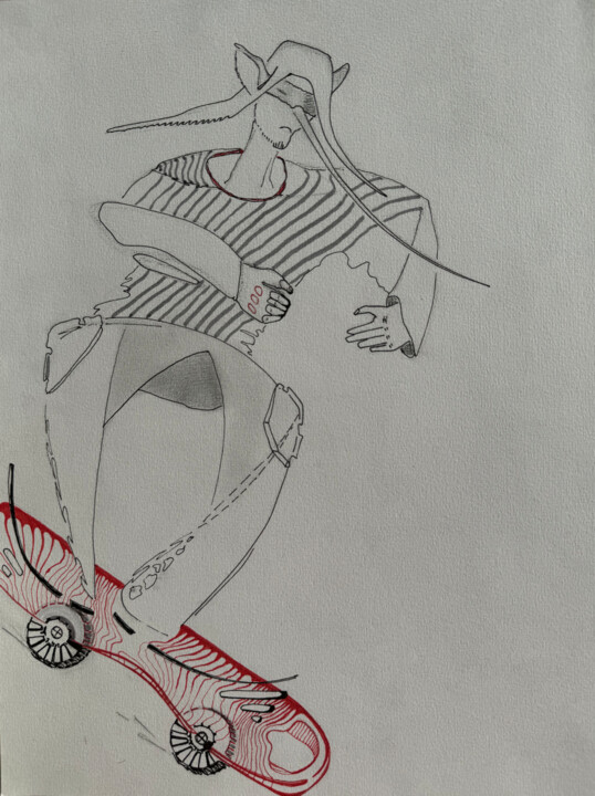 Elf Citizen 04 Skateboardist 图画