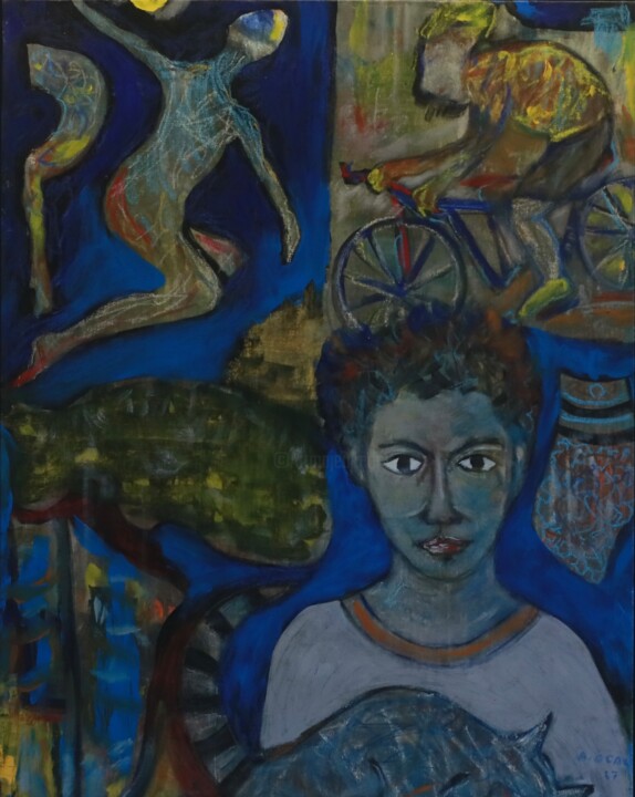 Garip Bir Çocukluk Tablo, 34,7x27,6 in