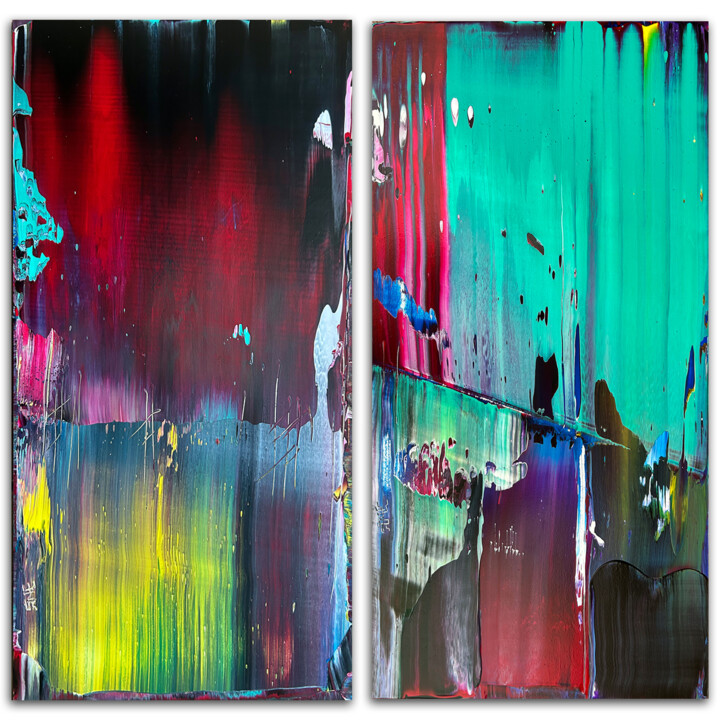 Pintura intitulada "Feel Our Resonance" por Preston M. Smith (PMS), Obras de arte originais, Acrílico Montado em Painel de m…