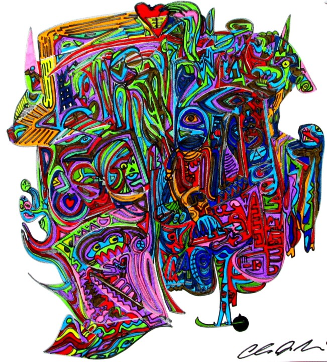 04/13 Cellula 图画, 27.6x27.6 in