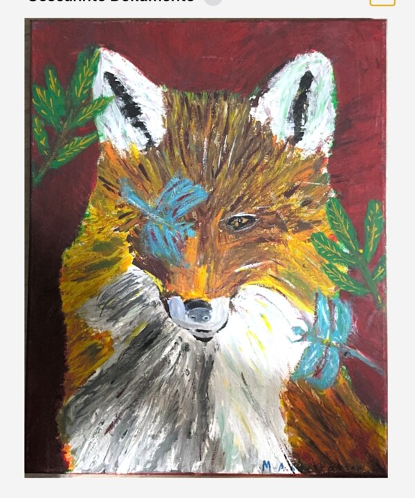 Der Wächter des Waldes 绘画, 15.8x11.8 in